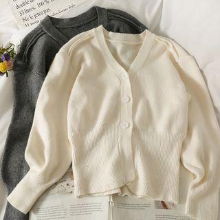 3-buttons Slim-fit Cardigan