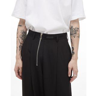 Zip Wide Leg Dress Pants
