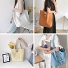 Plain Lettering Canvas Tote Bag