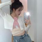 Light Jacket / Knit Camisole Top