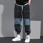 Two-tone Loose Fit Jogger Jeans