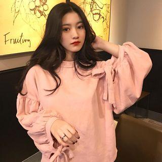 Lantern-sleeve Pullover