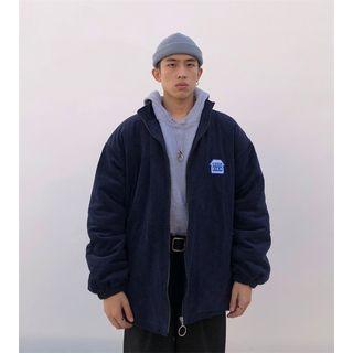 Logo Embroidered Padded Zip Jacket