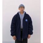 Logo Embroidered Padded Zip Jacket