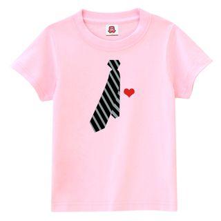 Short-sleeve Tie Printed T-shirt