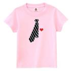 Short-sleeve Tie Printed T-shirt