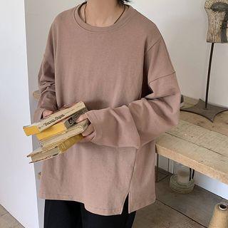Long-sleeve Splited T-shirt