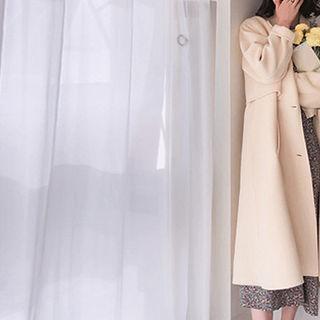 Handmade Flap A-line Long Coat