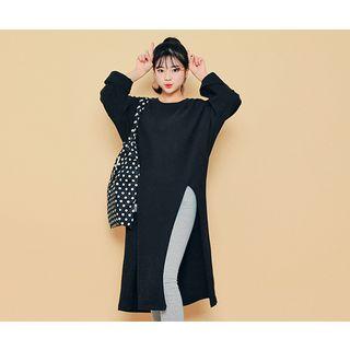 Slit-side Loose-fit Long Top