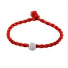 Beaded Red String Bracelet