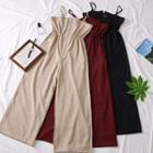 Sleeveless Zipper Jumpsuit