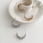 Leaf Alloy Earring 1 Pair - A - Gold - One Size