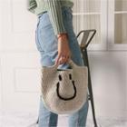 Smile Knit Hand Bag White - One Size