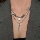 Thorn Alloy Choker Silver - One Size