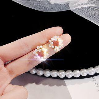 Faux Pearl Earring E1158 - Gold - One Size