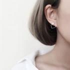 Faux Pearl Geometric Stud Earring