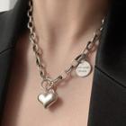 Heart Pendant Sterling Silver Necklace Xl1700 - Silver - One Size