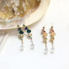 Faux Crystal Shell Drop Earring