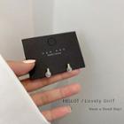 Sterling Silver Light Bulb Stud Earring 1 Pair - Gold - One Size