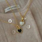 Heart Necklace Necklace - Love Heart - Gold - One Size