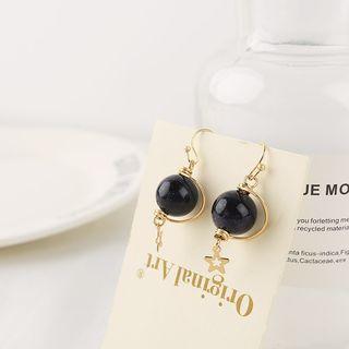 Bead Alloy Star Dangle Earring 1 Pair - As Shown In Figure - One Size