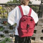 Multi-section Nylon Backpack
