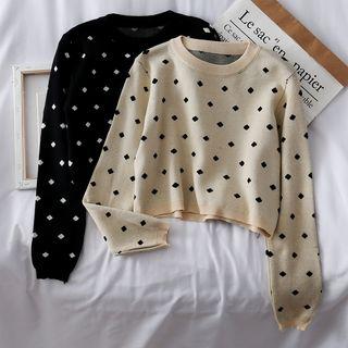 Cropped Knit Sweater