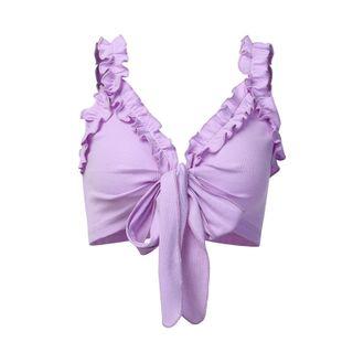 Frill Trim Crop Camisole