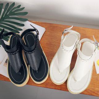 Braid Strap High Top Sandals