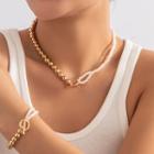 Faux Pearl Panel Necklace / Bracelet