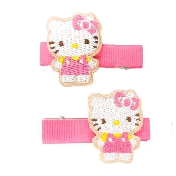 Hello Kitty Hair Clip W Mascot Set 2 Pcs 1 Set