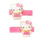 Hello Kitty Hair Clip W Mascot Set 2 Pcs 1 Set
