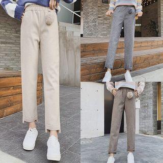 Twill Straight-leg Pants