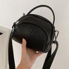 Top Handle Zip Crossbody Bag Black - One Size