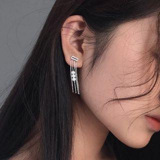 Faux Pearl Tasseled Drop Earring