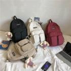 Nylon Multi-section Zip Backpack / Bag Charm