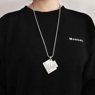 Pendent Chain Necklace Silver - One Size