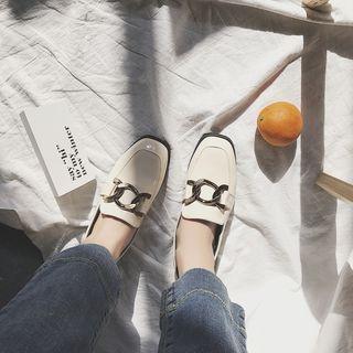 Chunky-heel Chained Loafers