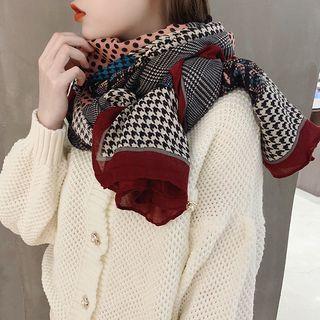 Houndstooth Panel Scarf