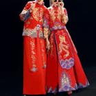 Couple Matching Chinese Wedding Cheongsam / Headpiece / Set