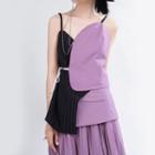 Asymmetric Striped Panel Camisole Top