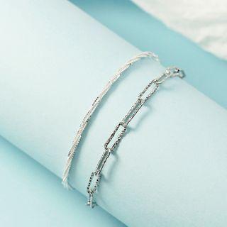 Alloy Bracelet Bracelet - Silver - One Size
