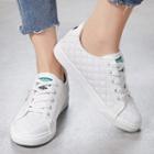 Quilted Faux Leather Sneakers