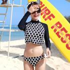 Set: Dotted Rashguard + Swim Shorts