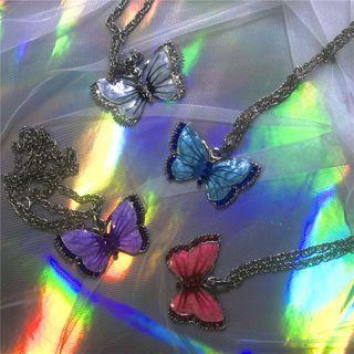 Butterfly Pendent Chain Necklace