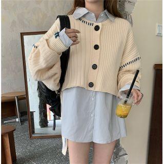 Cardigan / Long-sleeve Plain Shirt