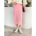 Ribbed Knit Skirt In 17 Colors
