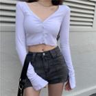 Cropped Camisole Top / Cardigan