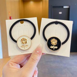 Rose Alloy Hair Tie