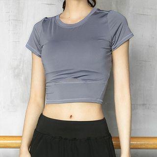 Quick Dry Short-sleeve Crop Top